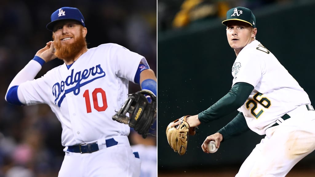 Left: Justin Turner (Josh Barber/Los Angeles Dodgers), Right: Matt Chapman (Ezra Shaw/Getty Images)