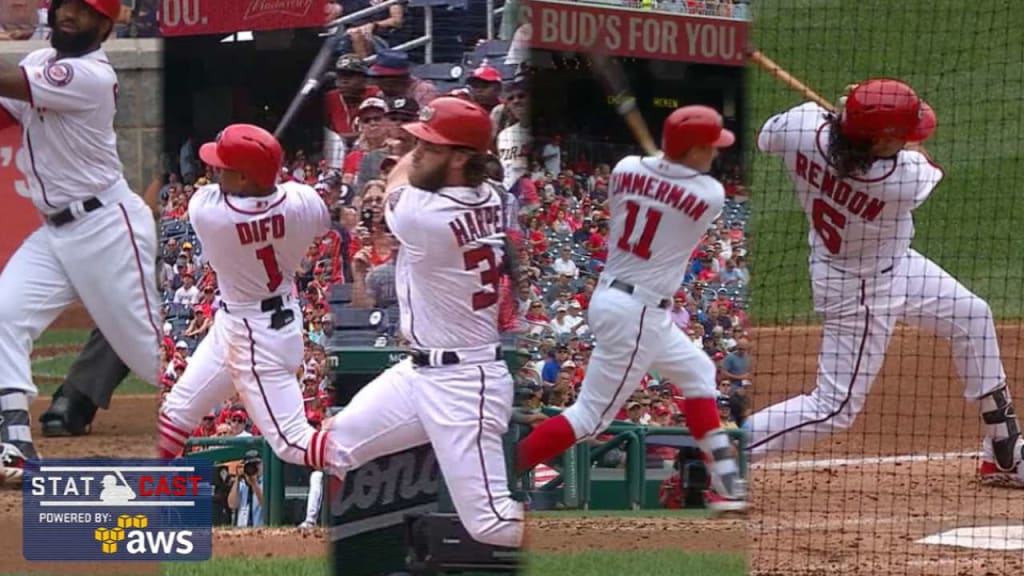 The Nationals are the first team to hit four home runs in a row