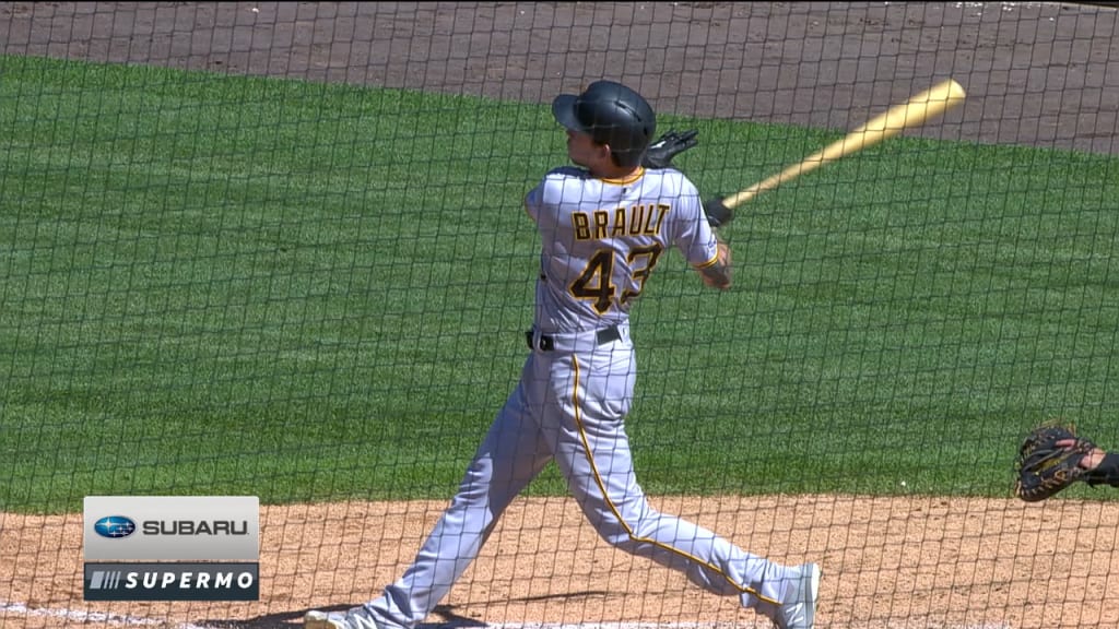 Brault homers, pitches into 7th as Pirates sweep Rockies 6-2