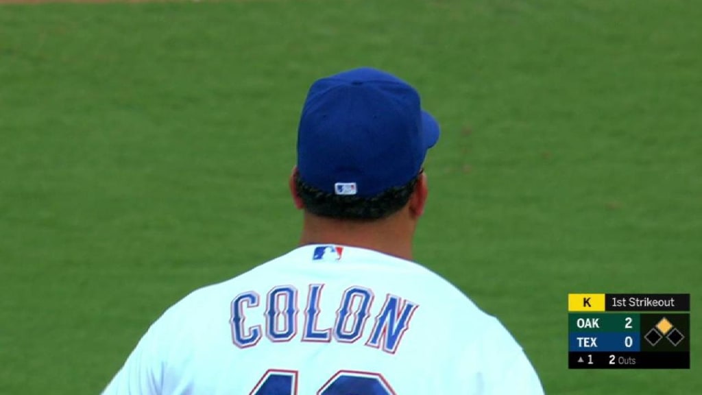 Colon hits milestone in Rangers' win over Royals