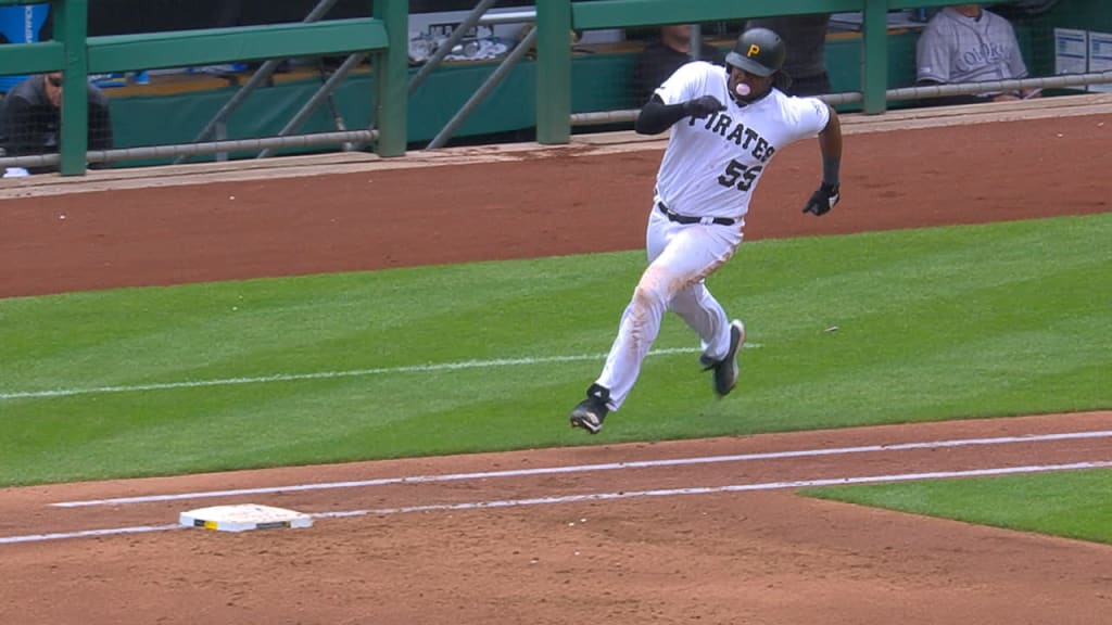 Bell blows bubble on double