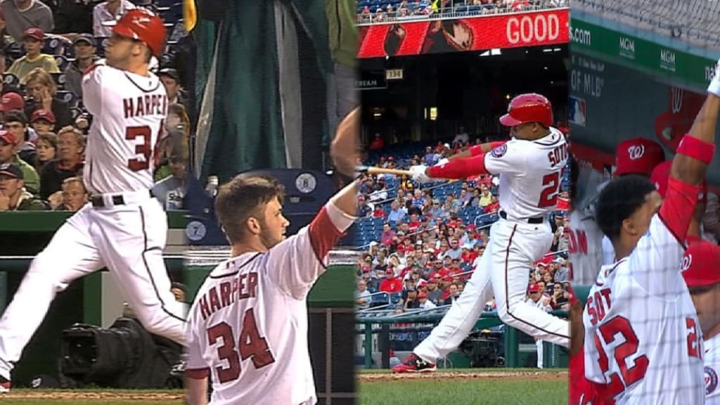 Juan Soto hit a 3-run dinger for his first career hit and followed