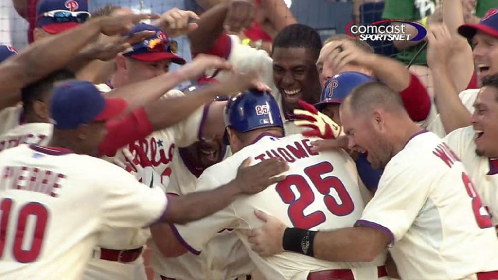 Philadelphia Phillies' Ryan Howard hits home run to honor request