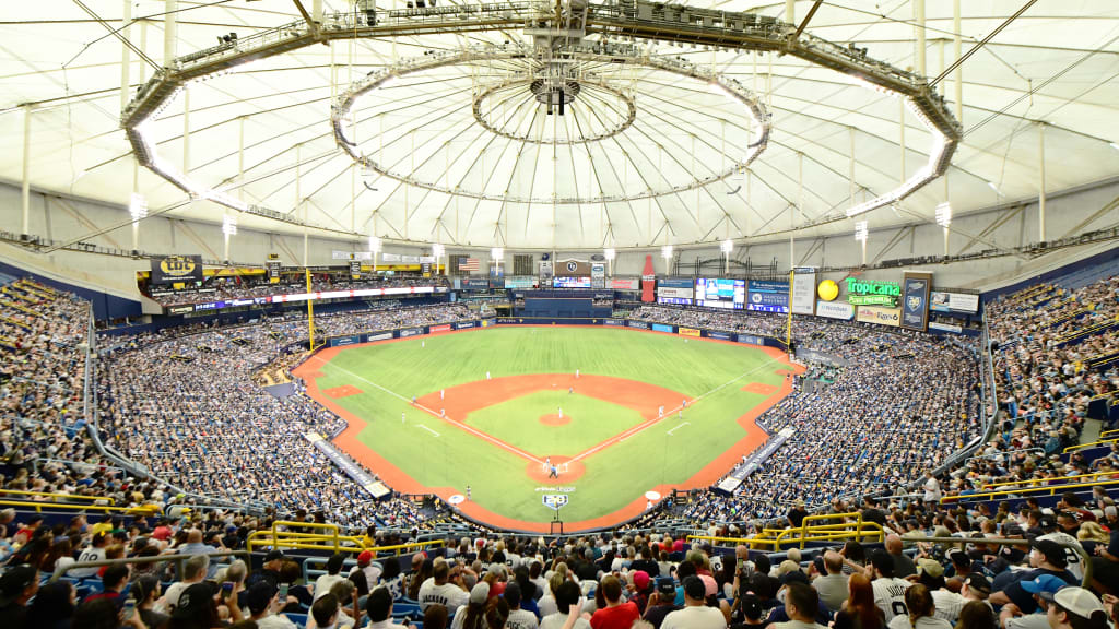 ST PETERSBURG, FL - JUNE 23: General view of Tropicana field during the sixth inning of a baseball game between the Tampa Bay Rays and the New York Yankees on June 23, 2018 at in St Petersburg, Florida. The Rays won 4-0. (Photo by Julio Aguilar/Getty Images)