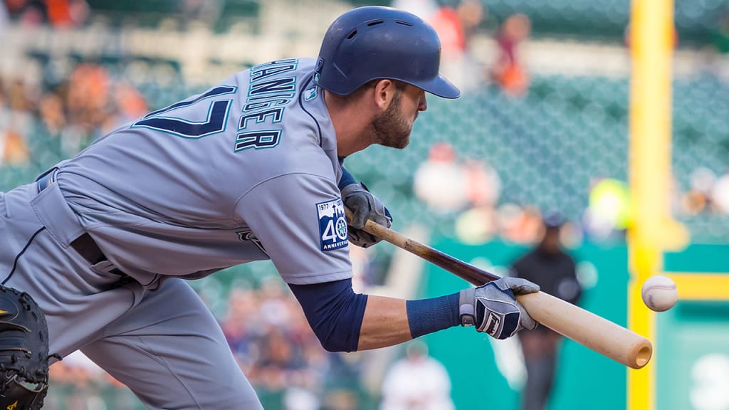 Haniger was not in the starting lineup Sunday, but is available to pinch-run if needed. (Dave Reginek/Getty)
