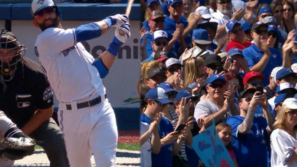 Jose Bautista's epic bat flip will be immortalized on a Topps