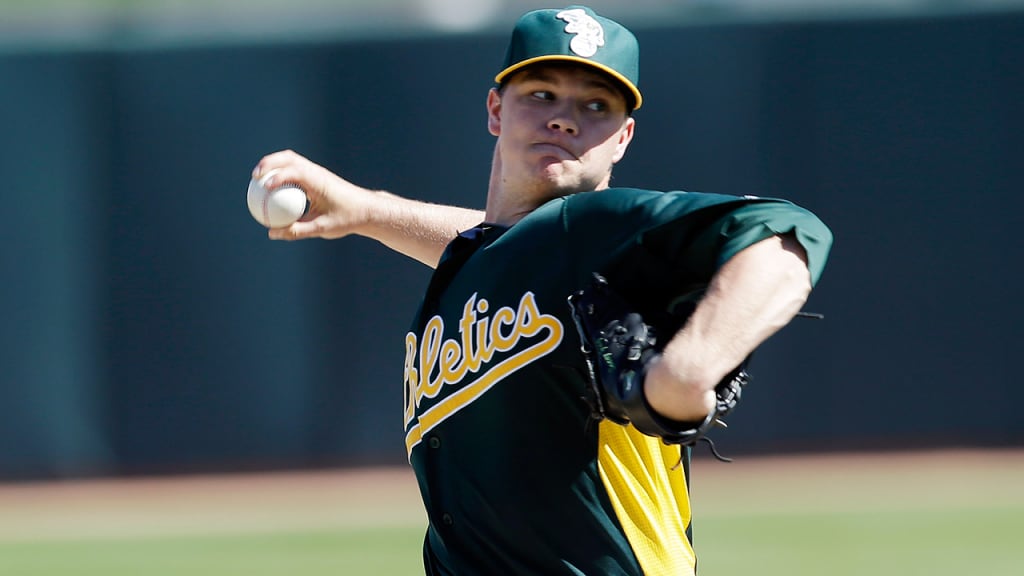 A's ace Sonny Gray made a brief appearance in a commercial that appeared during the Super Bowl. (AP)