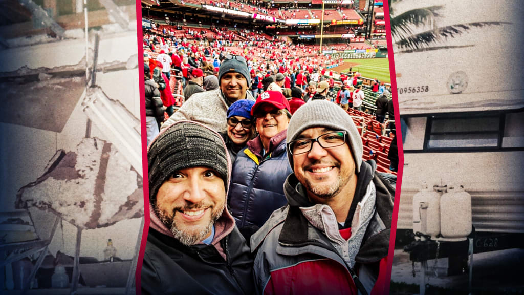 Oliver Marmol's family members at Busch Stadium.