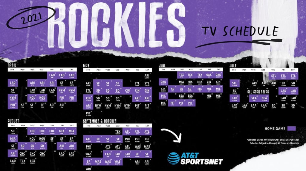 Colorado Rockies Schedule Tv