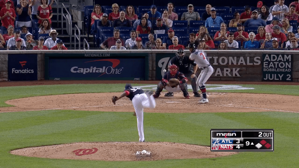 Robles' game-ending sliding catch