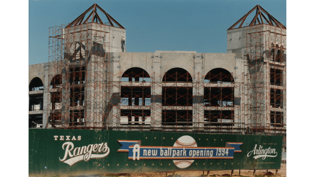 MLB Cathedrals on X: The #Rangers played here, Arlington Stadium, for over  twenty years (1972-1993). Globe life Park and Globe Life Field are now  located just out of frame, to the right