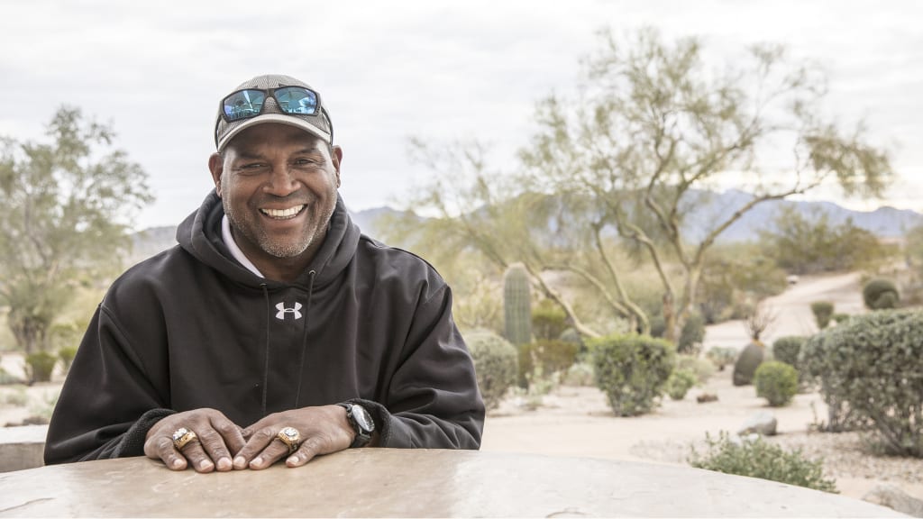 "The writers finally got it right," Raines joked during the press conference announcing his election to the Hall of Fame. It was his last year on the ballot, but after missing in nine previous efforts, Raines sailed in with 86 percent of the vote. The long wait was finally over. (New York Yankees)