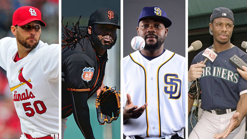 Mlb players wearing black hats hotsell