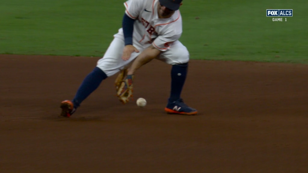 Jose Altuve 2021 Game-Used Jersey. ALDS & ALCS.