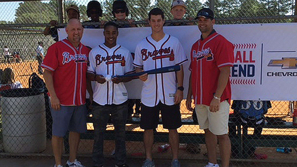 Representing the Braves on Saturday were Brad Clontz, Mallex Smith, Matt Wisler and Javy Lopez.
