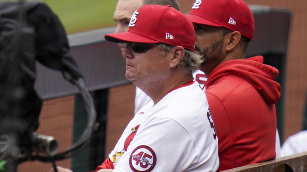 Tony LaRussa of the St. Louis Cardinals looks on against the Houston