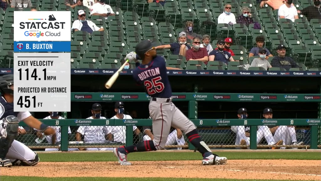 Byron Buxton hits 456-foot homer vs. Brewers