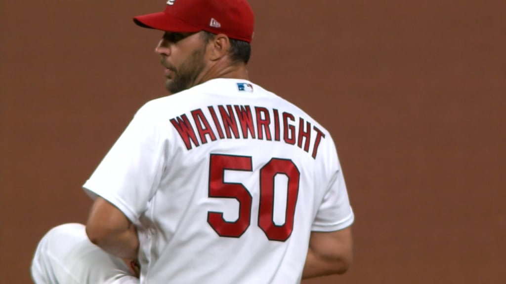 Up there hackin': Adam Wainwright gets to bat in lopsided game Friday