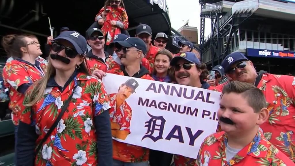 A group of Tigers fans convened for their ninth annual Magnum, P.I. Day