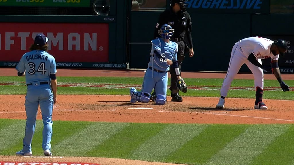Franmil Reyes draws a walk