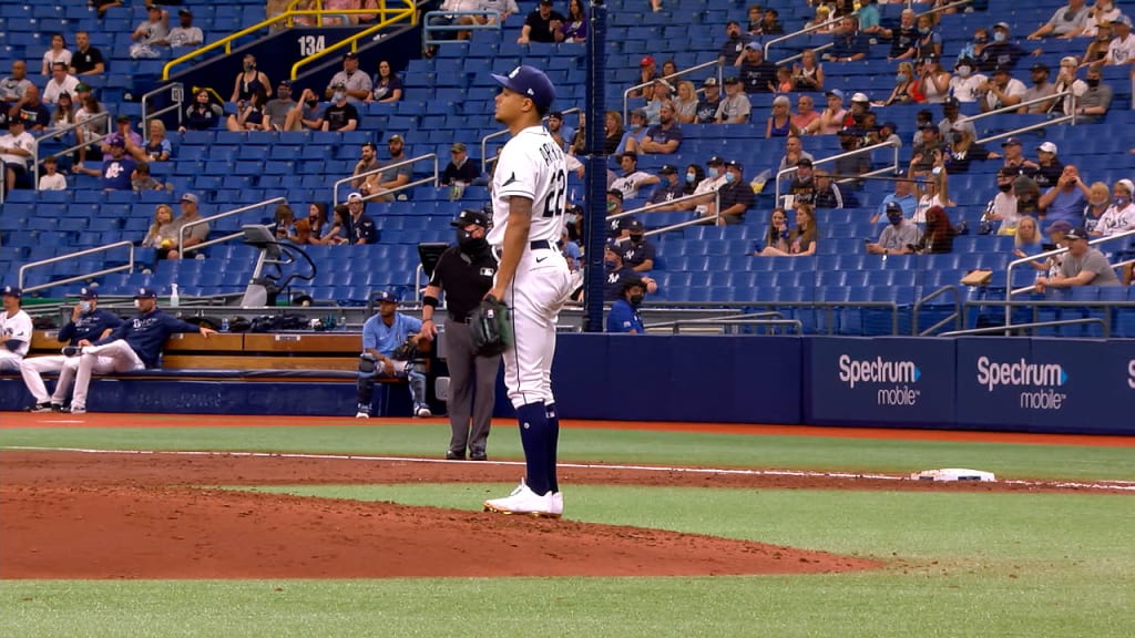 MLB baseball player Chris Archer, of the Tampa Bay Rays, arrives