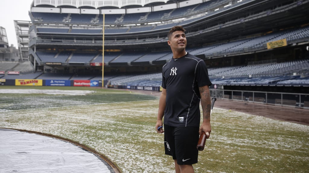When Gleyber Torres visited Yankee Stadium for the first time in January, he couldn't resist standing on the frosty field. Looking around the cavernous empty Stadium, he could envision the great moments to come. (New York Yankees)