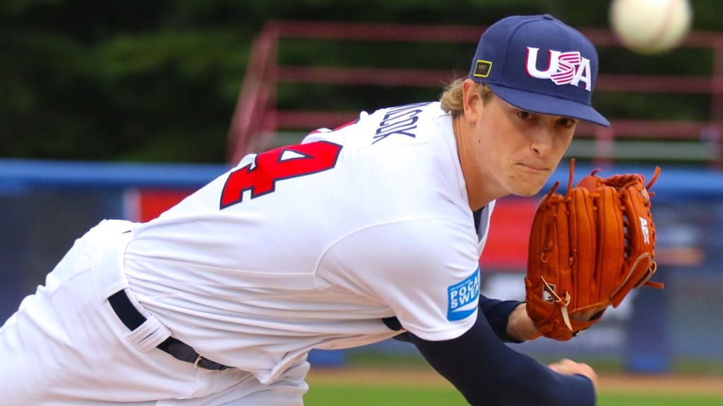 Right-hander Cole Wilcox held Cuba to one unearned run on two hits in his seven innings of work Tuesday. (USA Baseball)