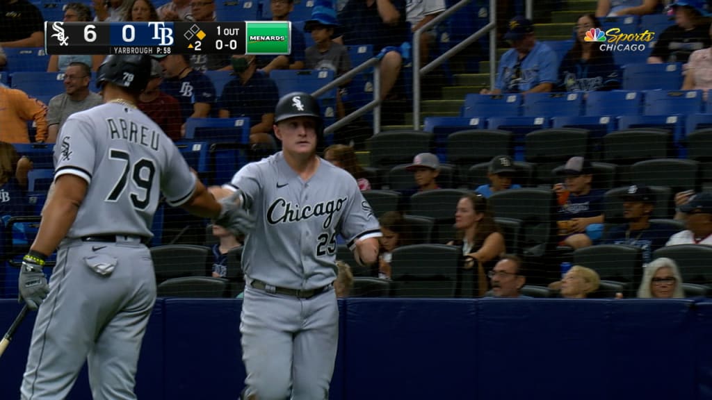 White Sox' Jake Burger hits a 3 RBI double to pull away from the