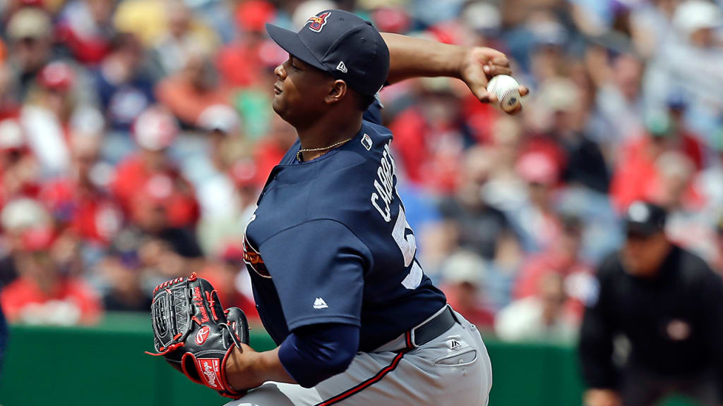 The Braves are being cautious with reliever Mauricio Cabrera, who has a fatigued or injured right elbow. (AP)