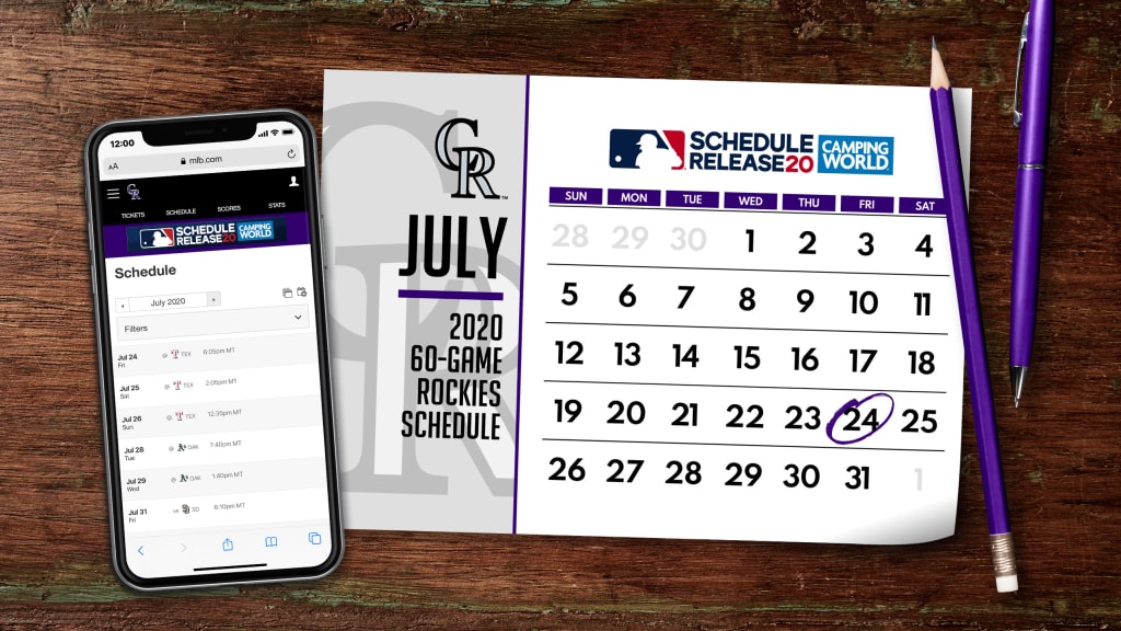 Colorado Rockies 2021 Calendar