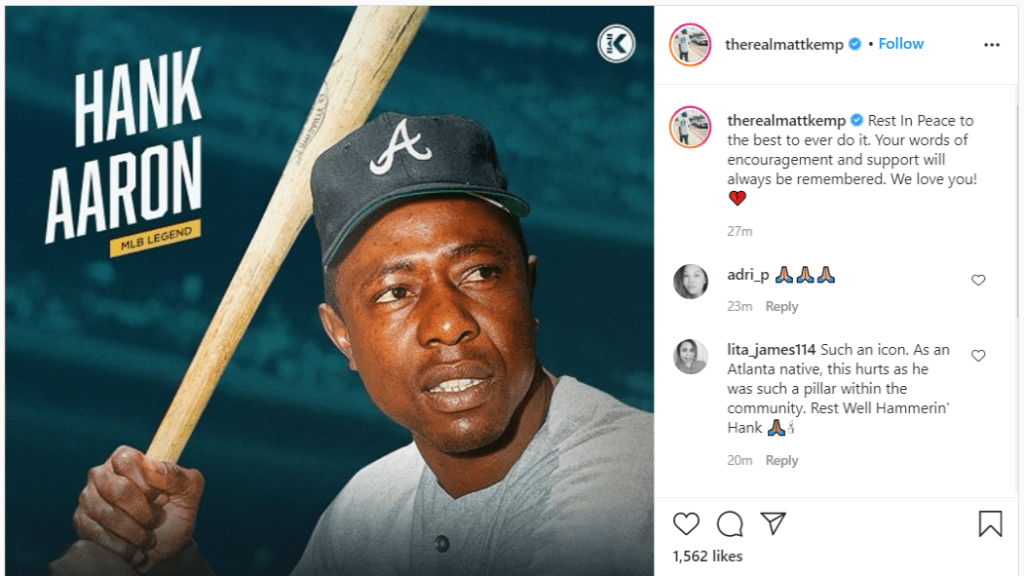 Nike Pays Tribute To Hank Aaron's Legacy During This Year's MLB