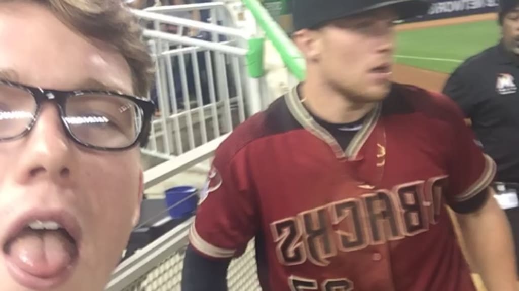 Brandon Drury: Diamondbacks RF takes selfie with fan after catch - Sports  Illustrated