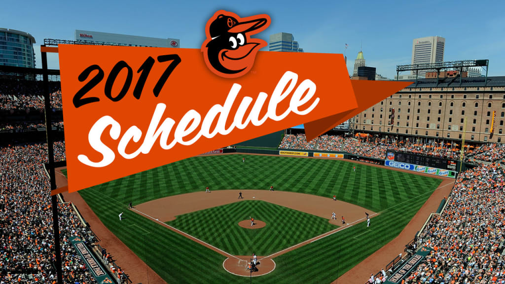 Baltimore Orioles release 2017 game schedule