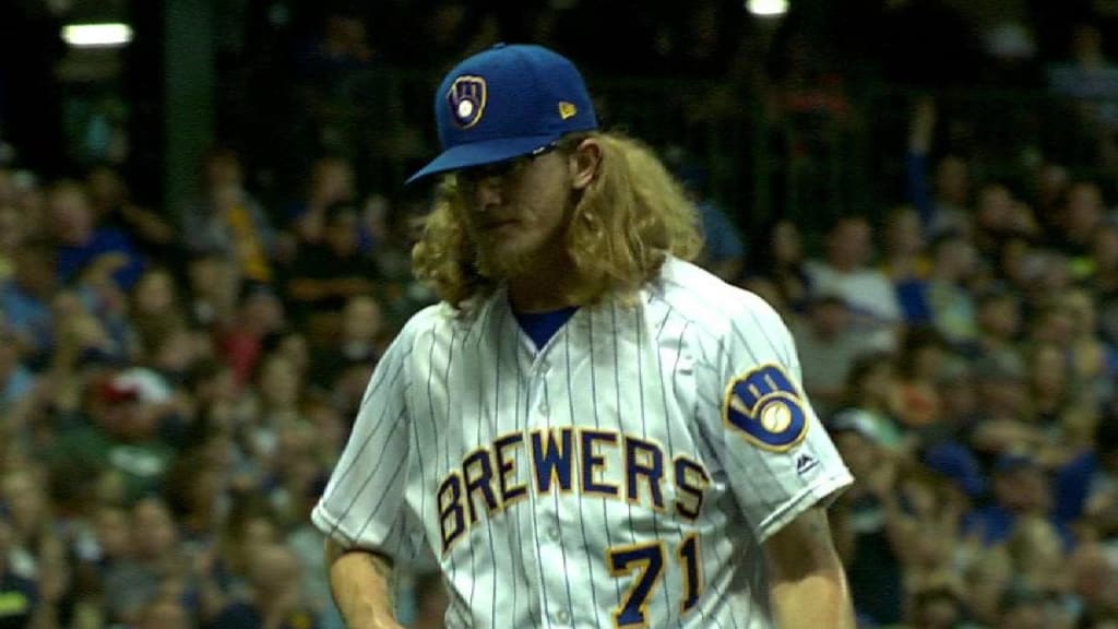 Hader K's Yelich, side in 5th