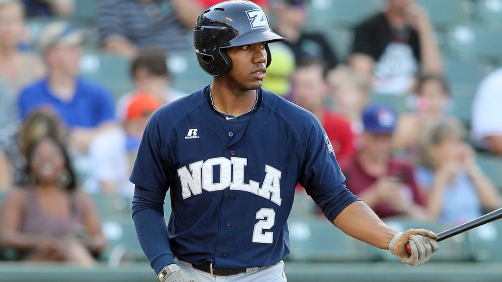Marlins prospect Destin Hood will represent the New Orleans Zephyrs in the Triple-A All-Star Game. (Jim Redman/MiLB)
