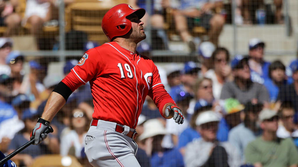 Joey Votto went 4-for-5 with a homer as the Reds rallied to beat the Brewers, 9-8, Monday night. (AP)