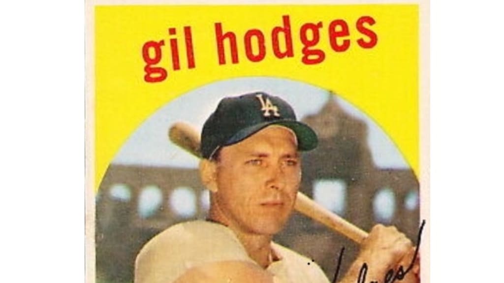 Gil Hodges Los Angeles Dodgers Custom Baseball Card 1960 Style 
