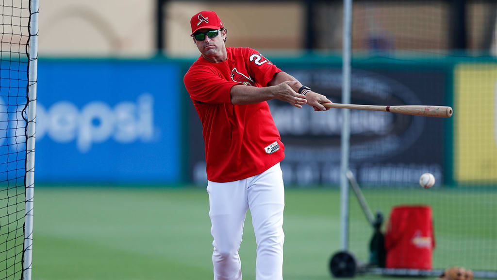 A 20-year-old Mike Matheny was pulled from the on-deck circle by current Twins manager Paul Molitor in a 1991 spring game. (AP)