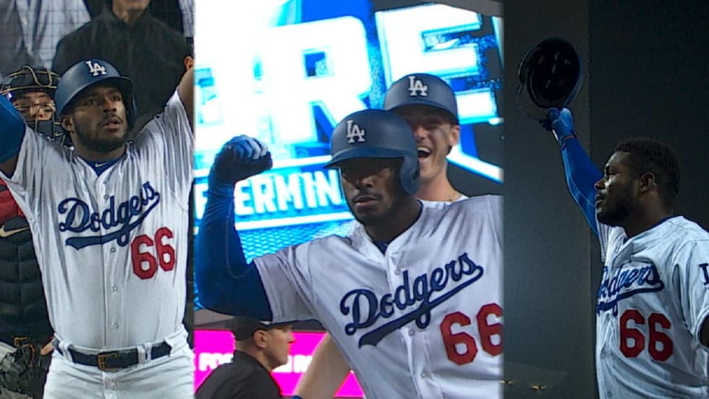 2015 Team Issued Away Jersey YASIEL PUIG Los Angeles DODGERS