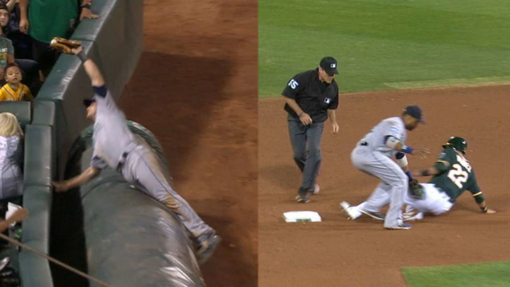 Toronto Blue Jays first baseman Kevin Millar slides into 2nd base