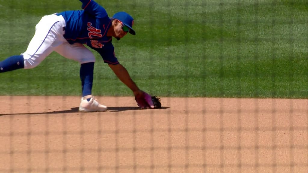 Luis Guillorme hit a ball to deep center field that Bryan De La Cruz was  judged to have caught. The Marlins turned a triple play on the field,  but, By SNY