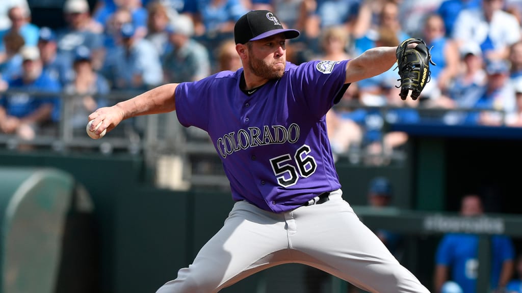 Rockies reliever Greg Holland has given up four homers and 14 runs in 6 1/3 innings over his past eight appearances. (Getty)