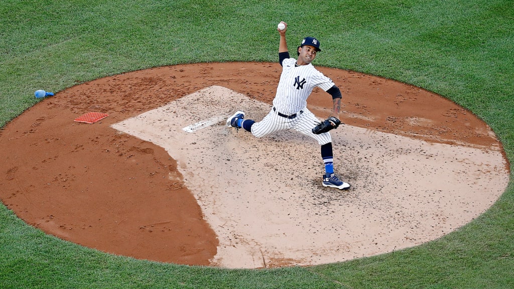 García’s debut season was an even greater success than his numbers indicated. In a year turned upside-down, he got big-league experience and even a postseason start. (Credit: New York Yankees)