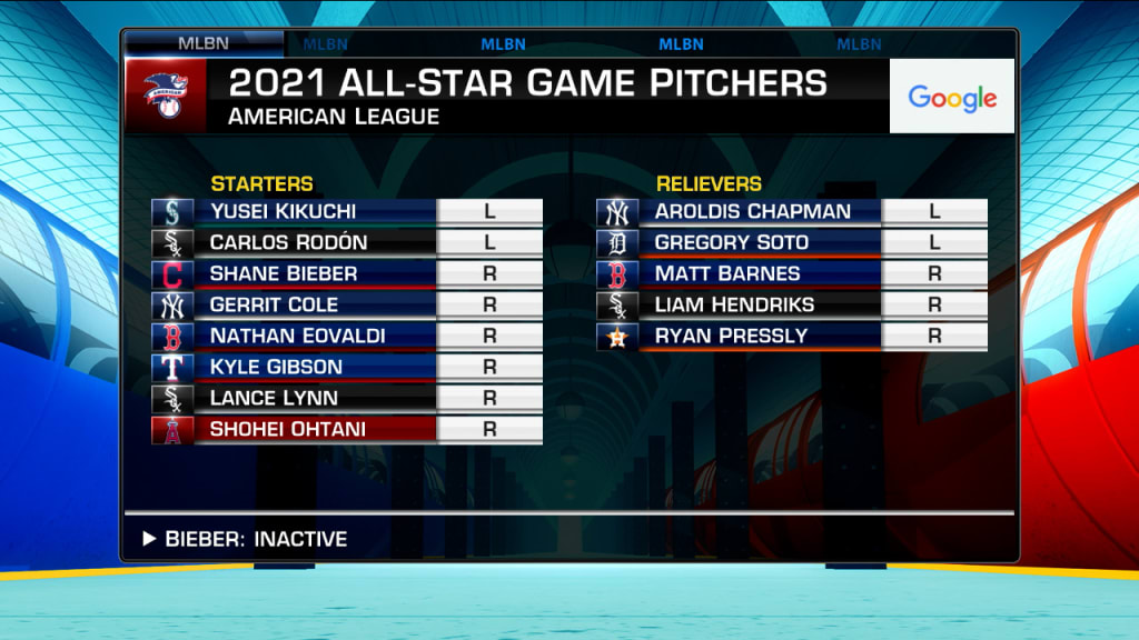 MLB All-Star Game lineups: Shohei Ohtani starting pitcher for AL