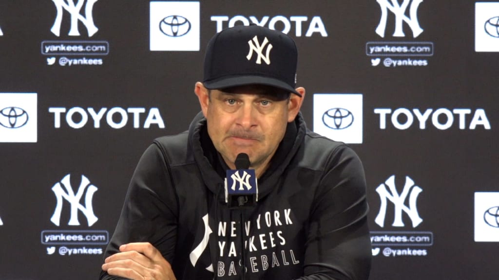 MLB Network on X: .@Yankees manager Aaron Boone is at the podium