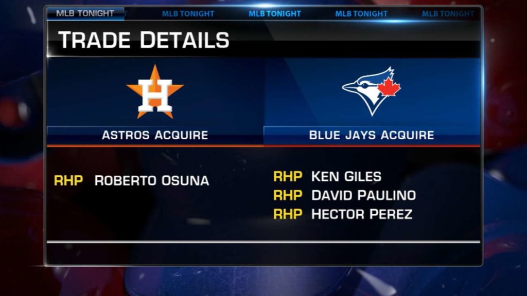 Roberto Osuna: Suspended Blue Jays closer traded to Astros