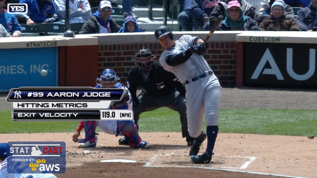 Statcast: Judge's laser double