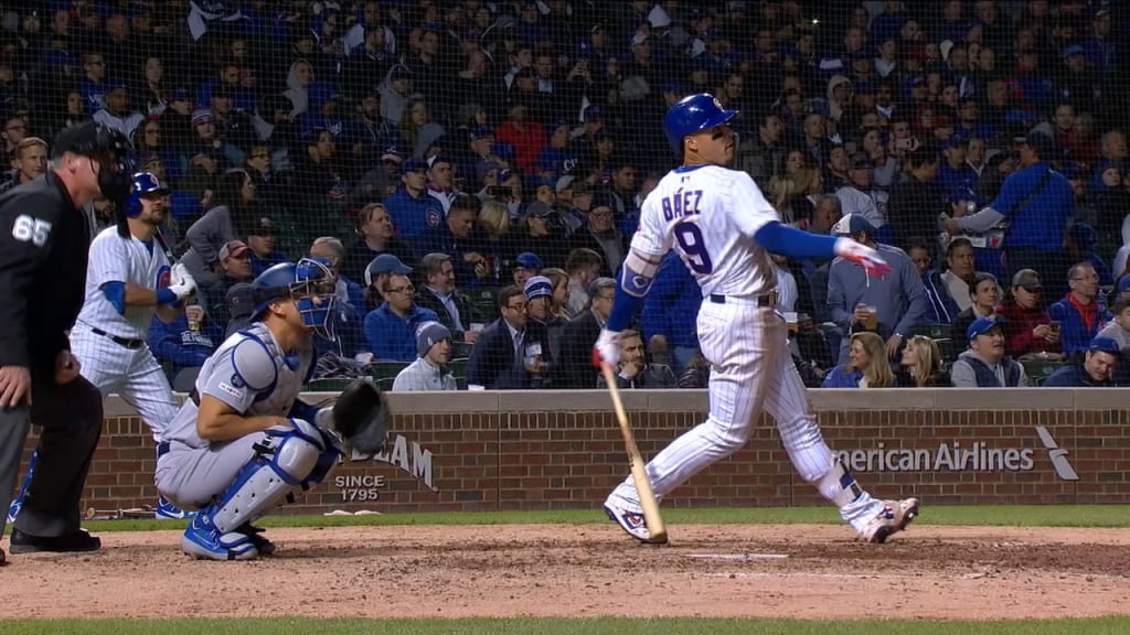 WATCH: Javy Baez reacts to juking Dodgers for infield-hit