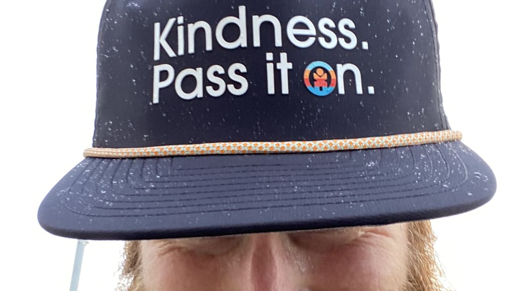 Vitale sports a United Way of King County's hat during a snowy run.