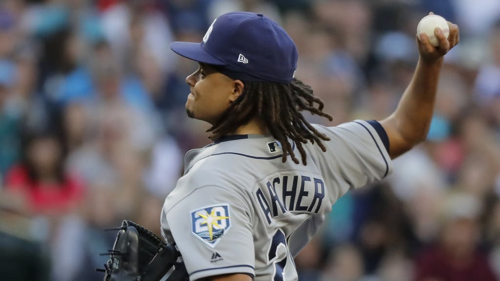 Minnesota Twins starting pitcher Chris Archer throws against the